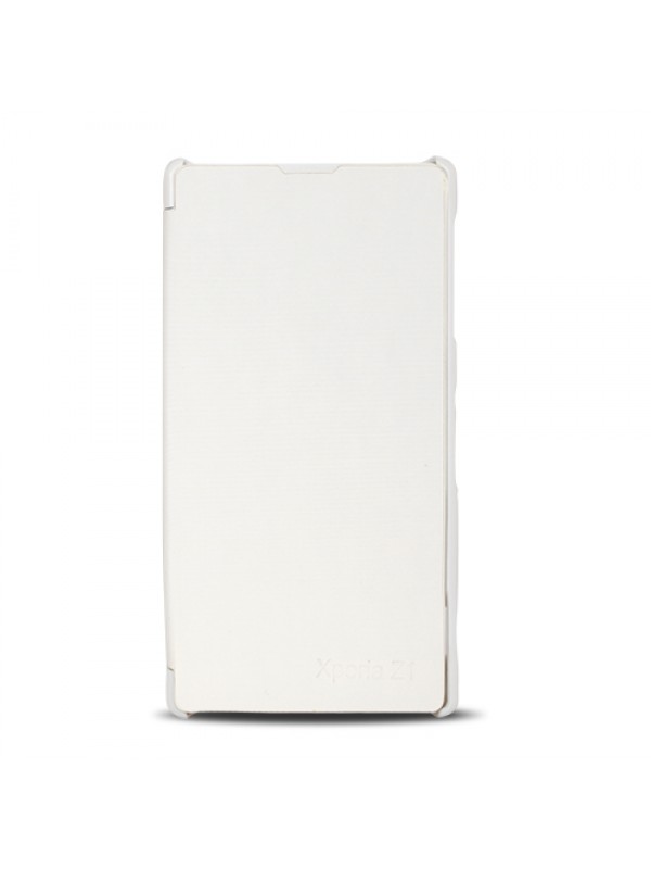 Sony Xperıa Z1 L39H Flip Case Kılıf Beyaz…