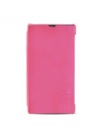 Sony Xperıa Z1 L39H Flip Case Kılıf Pembe
