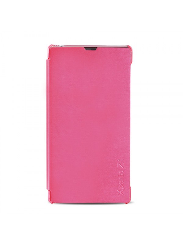 Sony Xperıa Z1 L39H Flip Case Kılıf Pembe…