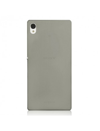 Sony Xperia Z4 Kılıf Soft Silikon Şeffaf-Siyah Arka Kapak