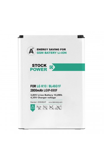 Stock Power LG K10 2017 (BL-46G1F) Batarya 2800 mAh…