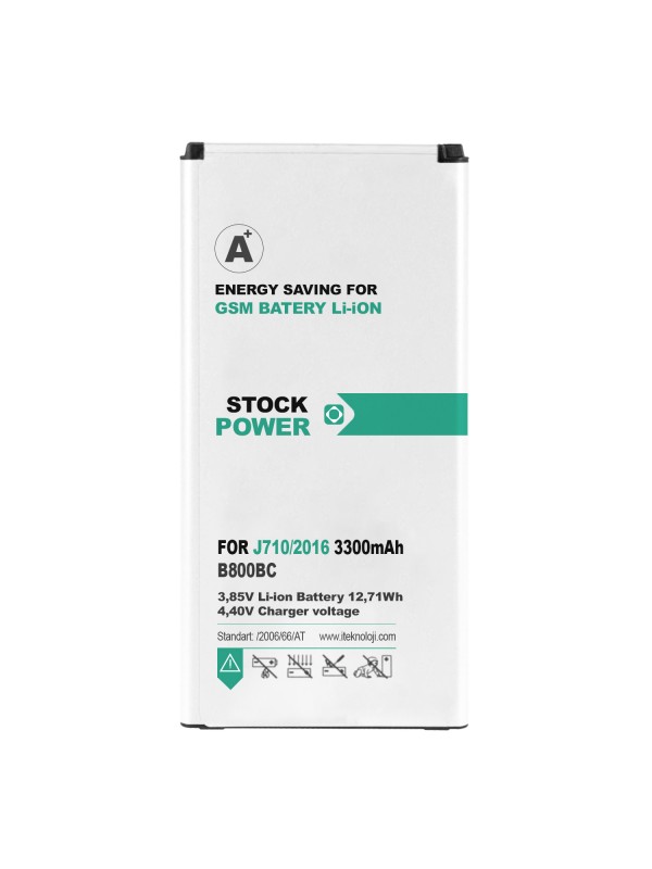 Stock Power Samsung Galaxy J7 2016 J710 Batarya 3300 mAh