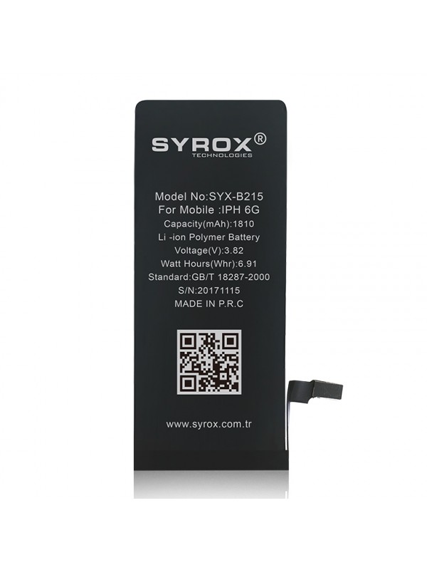 Syrox B215 iPhone 6 Batarya 1810 mAh…