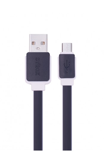 Syrox C63 Micro USB Şarj ve USB Data Kablosu Yassı 2.0A 1.2mt Siyah…