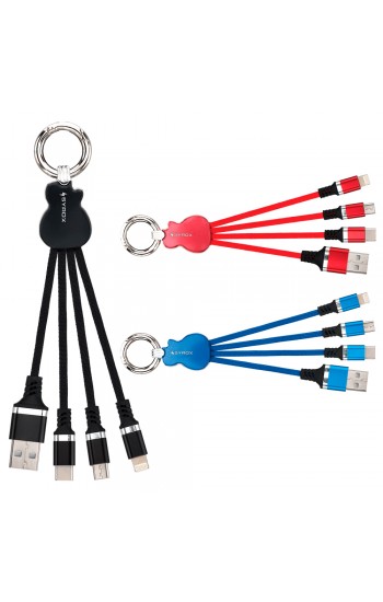 Syrox C90 3in1 Lightning + Micro + Type-C Anahtarlık Tipi USB Kablo…