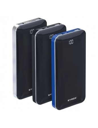 Syrox PB122 10000 mAh Powerbank Led Ekranlı Taşınabilir Batarya