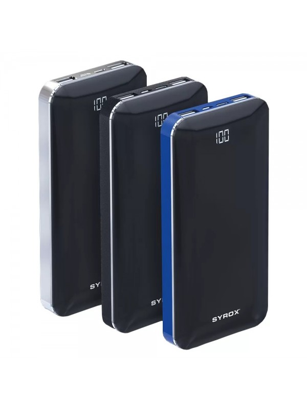 Syrox PB122 10000 mAh Powerbank Led Ekranlı Taşınabilir Batarya…