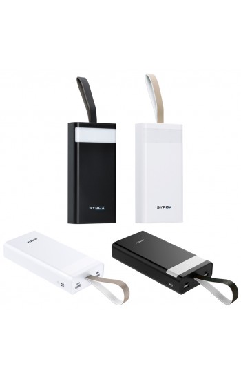 Syrox PB125 50000 mAh Powerbank Aydınlatma Fenerli 4x USB…