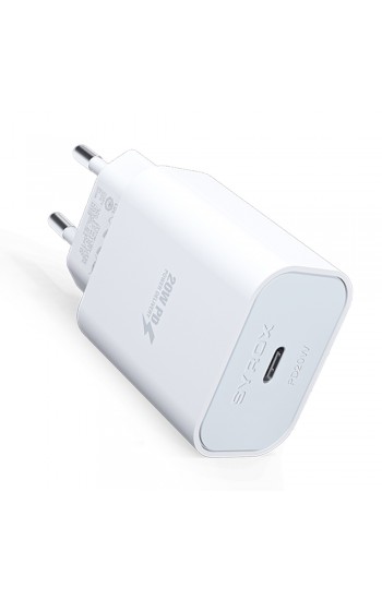 Syrox PD20B PD 20W Type-C Çıkışlı 3A Hızlı Şarj Adaptörü (Başl…