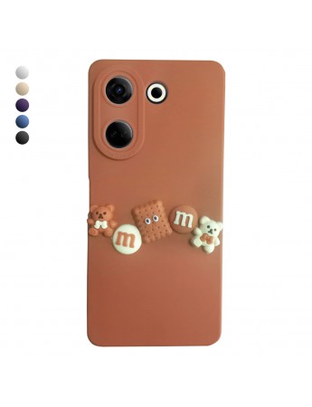 Tecno Camon 20 / Camon 20 Pro Kılıf 3D M Bear Kamera Korumalı Silikon Kapak