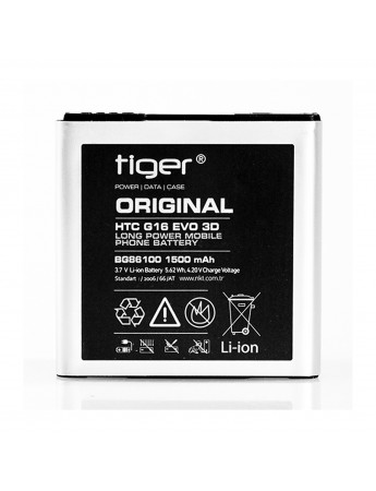 Tiger HTC Evo 3D G16 BG86100 Batarya 1500 mAh