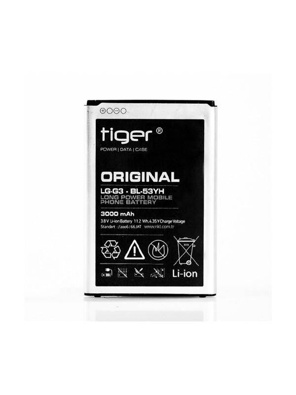Tiger LG G3 D855 / G3 Stylus BL-53YH Batarya 3000 mAh…