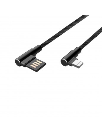Tiger Lightning Hızlı Şarj ve Data Kablosu 3A Siyah  FT-UCA101
