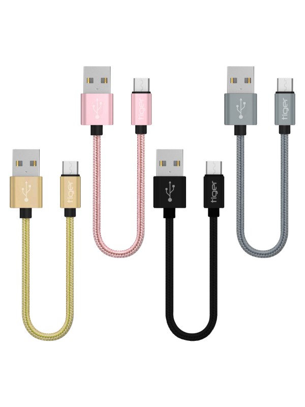 Tiger Micro USB 3.0A 22cm Örgü-Halat Hızlı Şarj USB Kablo TUC-A85…