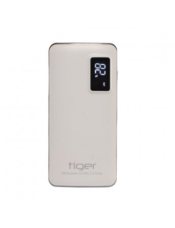 Tiger Powerbank Ekranlı Metal Kasa RW-P31D 12000 mAh Beyaz