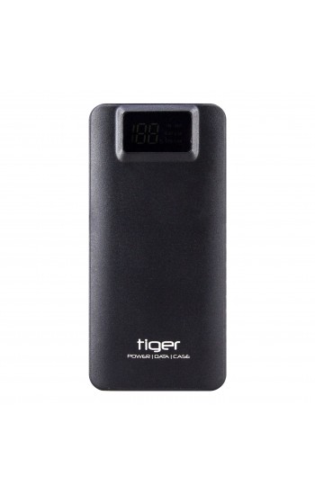 Tiger Powerbank Yedek Batarya Ekranlı Metal Kasa 8000 mAh S22 Siyah…