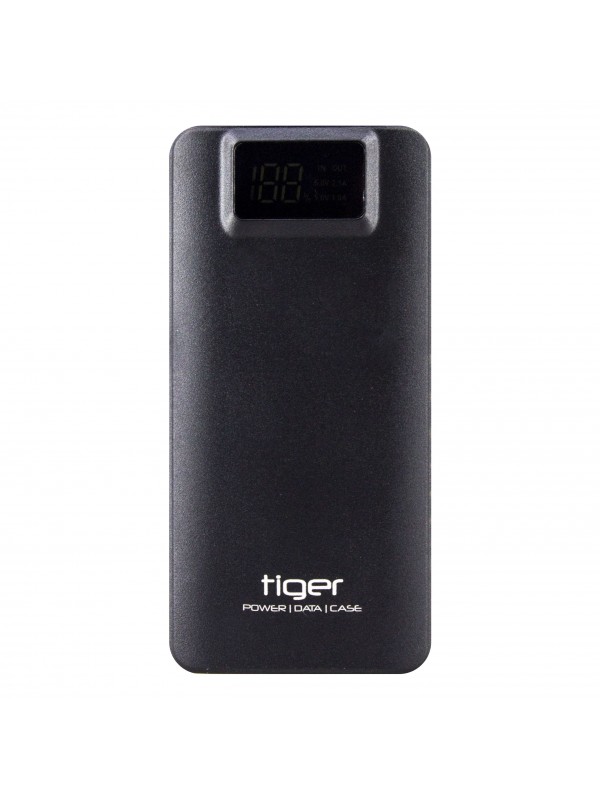 Tiger Powerbank Yedek Batarya Ekranlı Metal Kasa 8000 mAh S22 Siyah…