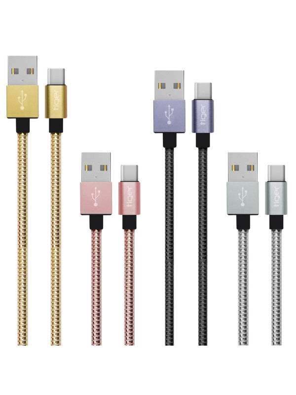 Tiger Type-C 3.0A 1mt Metal Hızlı Şarj USB Kablo TUC-A91…