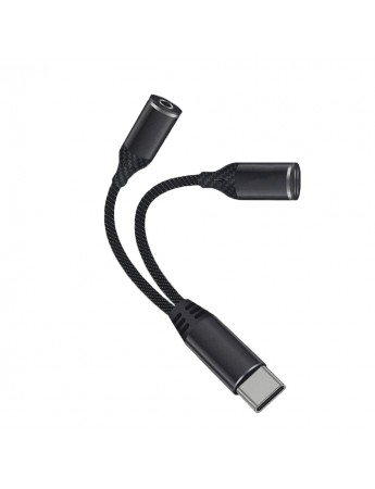 Tonex SX-03 2in1 Type-C to 3.5mm Aux + Type-C Çoklayıcı Adaptör Kablo