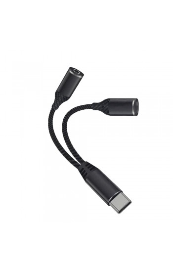 Tonex SX-03 2in1 Type-C to 3.5mm Aux + Type-C Çoklayıcı Adaptör Kablo…