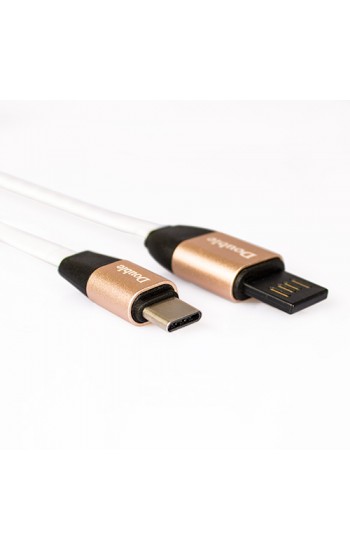Type-C D-USB-C Çift Taraflı USB Kablo 2.1A Beyaz…
