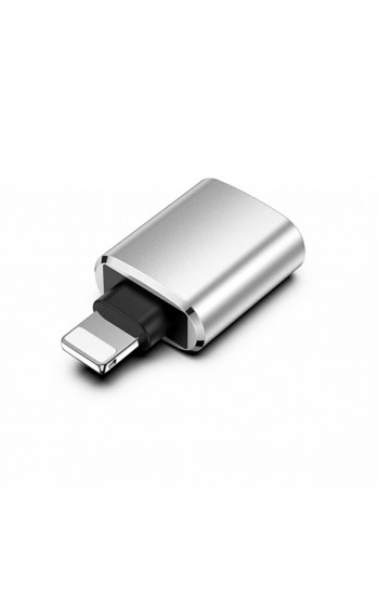 USB to Lightning Giriş Çevirici OTG Drive Silver-Gri…