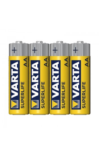 Varta Superlife Çinko R6 1.5V Zinc Carbon AA Kalem Pil 4 Adet…