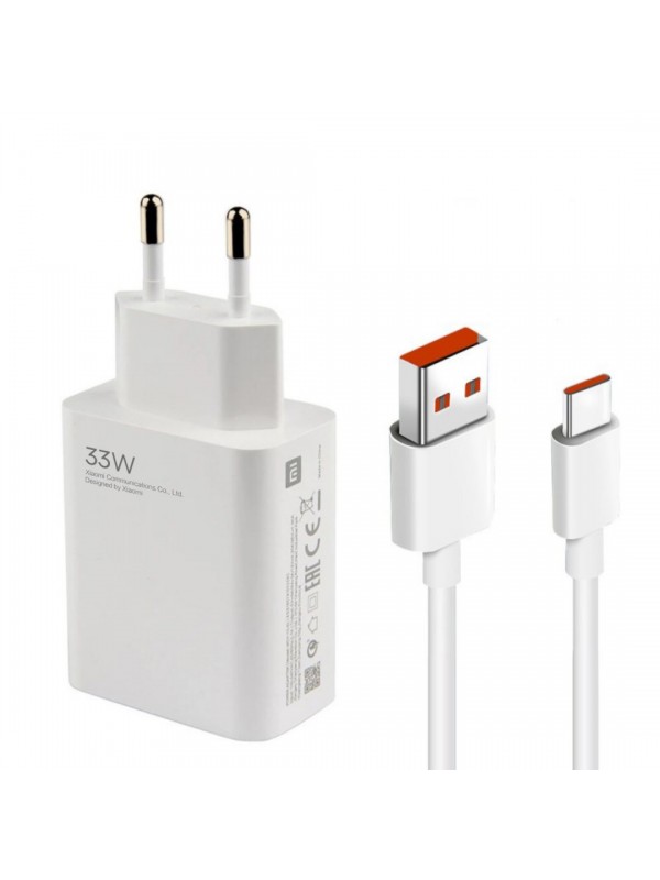Xiaomi Power Adapter 33W 3A Şarj Aleti ve Type-C Kablo Set