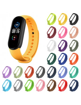 Xiaomi Mi Band 3 / 4 / 5 Akıllı Bileklik için Yedek Silikon Kordon