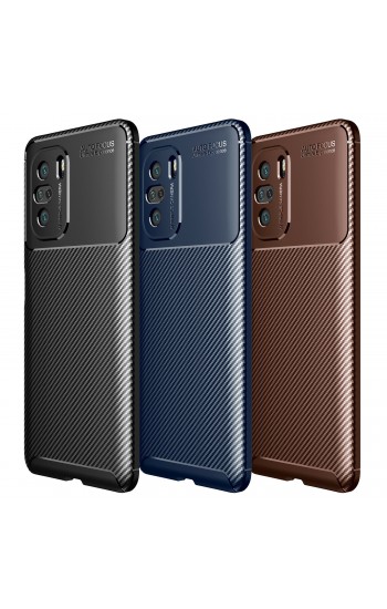 Xiaomi Poco F3 Kılıf Focus Carbon Desen Silikon Arka Kapak…