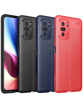 Xiaomi Poco F3 Kılıf Focus Deri Desen Silikon Arka Kapak
