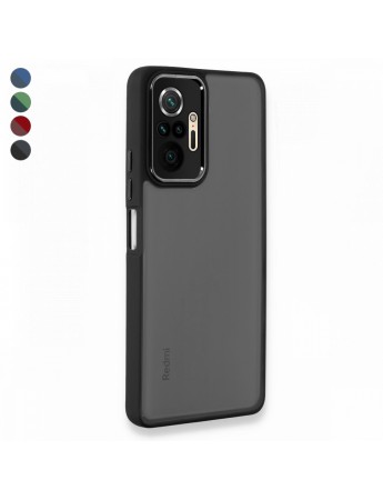 Xiaomi Redmi Note 10 Pro 4G Kılıf Freya Lazer Lens Kamera Çerçeveli Silikon Kapak
