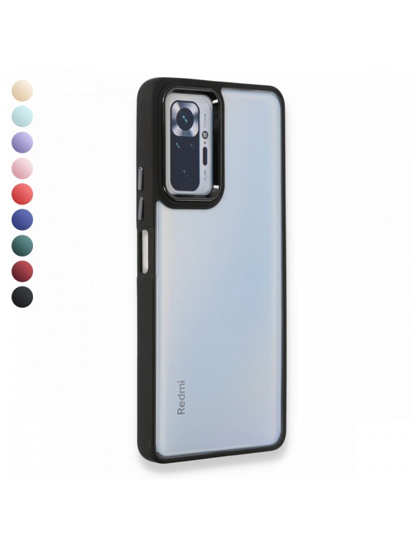 Xiaomi Redmi Note 10 Pro 4G Kılıf Luna Lens Kamera Çerçeveli Silikon K…