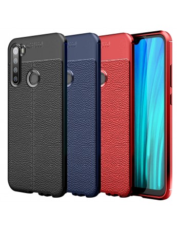 Xiaomi Redmi Note 8 Kılıf Focus Deri Desen Silikon Arka Kapak