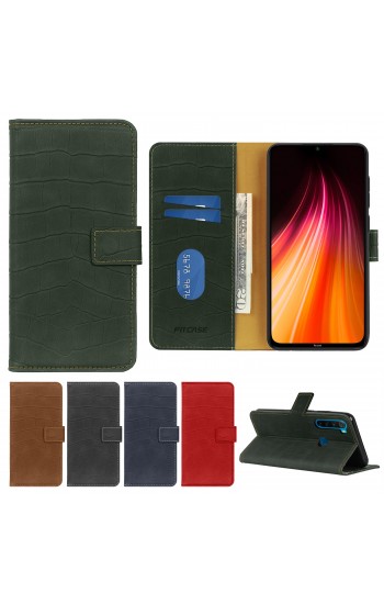 Xiaomi Redmi Note 8 Kılıf Kroko Desen Kapaklı Cüzdanlı…