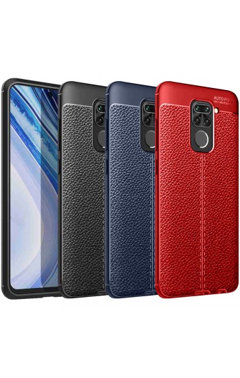 Xiaomi Redmi Note 9 Kılıf Focus Deri Desen Silikon Arka Kapak…
