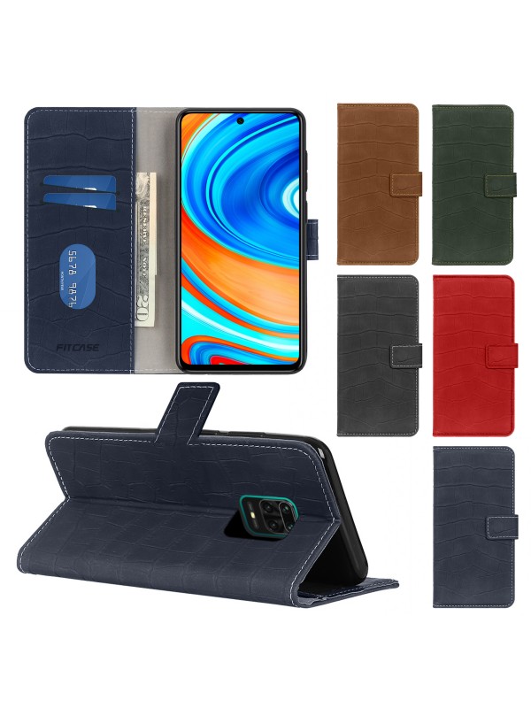 Xiaomi Redmi Note 9S / 9 Pro Kılıf Kroko Desen Kapaklı Cüzdanlı…